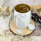 006 - Trauerlicht - Gravur mit Namen und Datum - Gedenklicht Erinnerungslicht Grablicht Trauergeschenk Teelichthalter