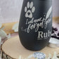 Trauerlicht Hund Haustier - Gravur mit Namen und Datum - Gedenklicht Erinnerungslicht Grablicht Trauergeschenk Teelichthalter