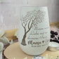 Trauerlicht - Nimm unsere Liebe... Gravur mit Namen und Datum - Gedenklicht Erinnerungslicht Grablicht Trauergeschenk Teelichthalter