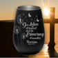 011- Trauerlicht - Erinnerung ist unendlich…Gravur mit Namen und Datum - Gedenklicht Erinnerungslicht Grablicht Trauergeschenk Teelichthalter